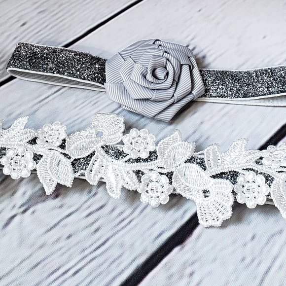 5/$25 Sale - Baby Headbands Set of 2 - Picture 3 of 5